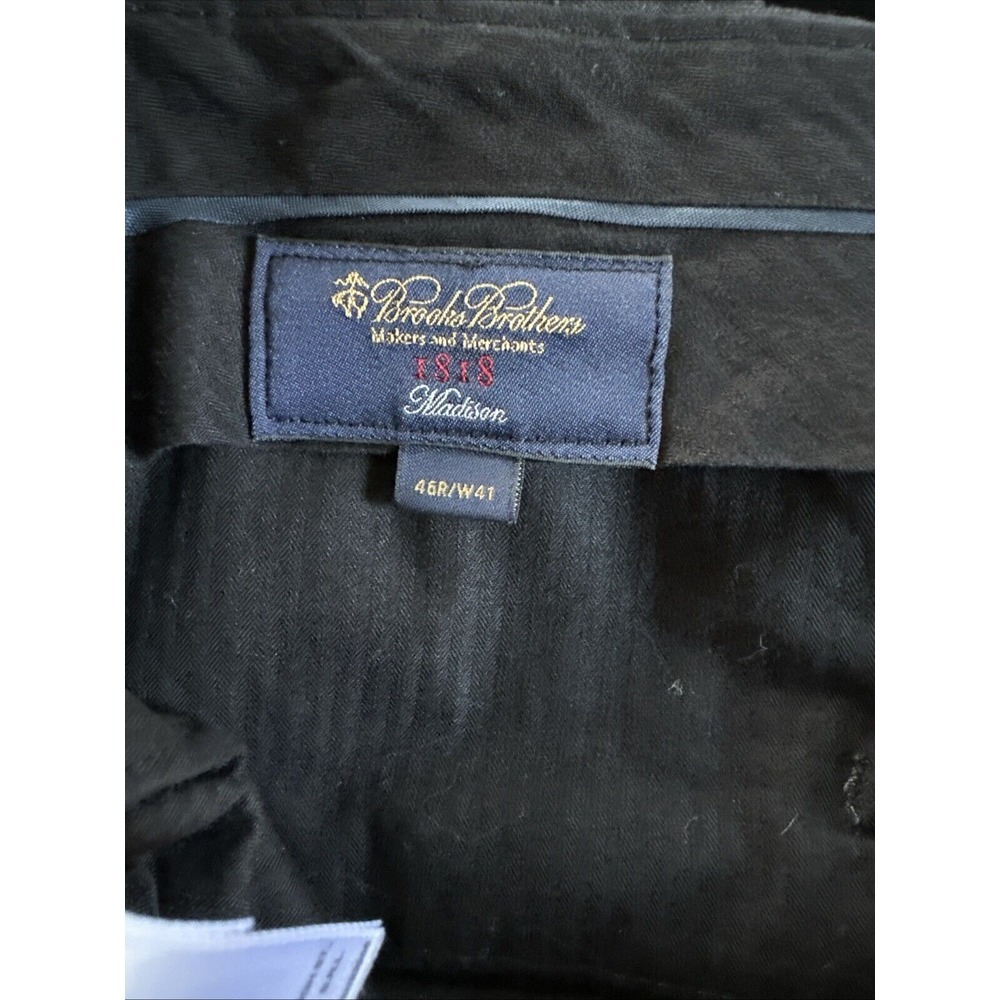 Brooks Brothers 1818 Wool Suit 46R 41W Estrato Trabaldo Togna Makers Luxury USA - Picture 11 of 12